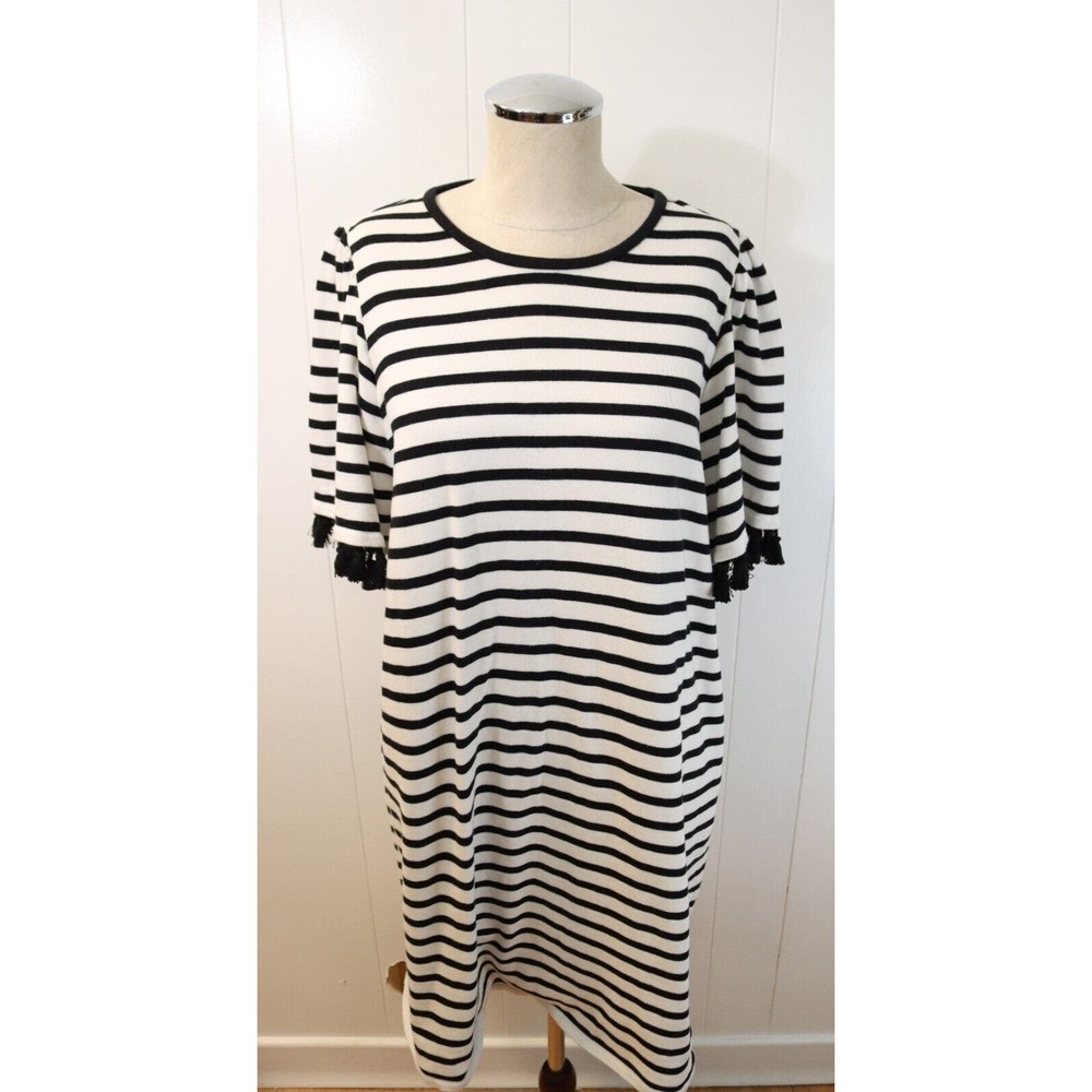 Kate Spade Black and White Striped Mini Dress